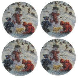 Hermia Set de 4 Salvamanteles Individuales Multicolor de 37 cm